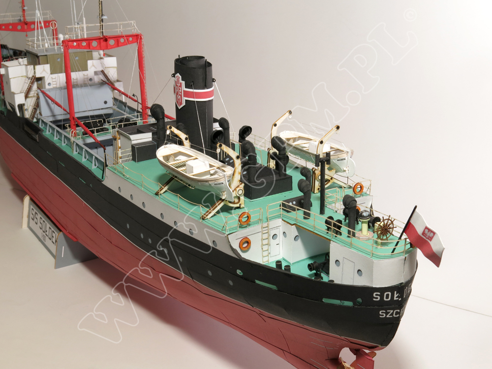 Maly Modelarz 8/1983 Bulk carrier ship  "SOŁDEK"  in 1:200 